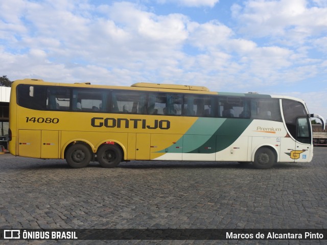 Empresa Gontijo de Transportes 14080 na cidade de Perdões, Minas Gerais, Brasil, por Marcos de Alcantara Pinto. ID da foto: 6891862.