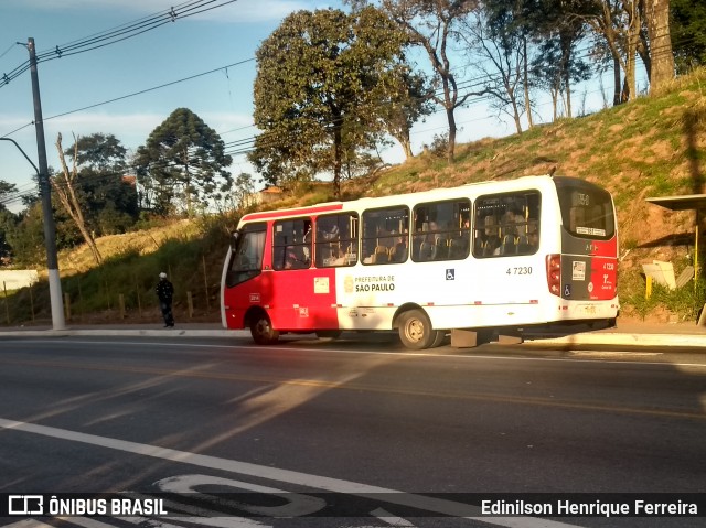 Pêssego Transportes 4 7230 na cidade de São Paulo, São Paulo, Brasil, por Edinilson Henrique Ferreira. ID da foto: 6897959.