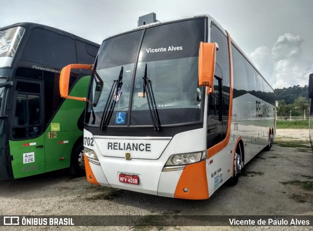 Reliance Transportes 0702 na cidade de Aparecida, São Paulo, Brasil, por Vicente de Paulo Alves. Número da foto: #6895286.