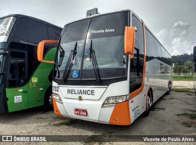 Reliance Transportes 0702 na cidade de Aparecida, São Paulo, Brasil, por Vicente de Paulo Alves. ID da foto: 6895286.