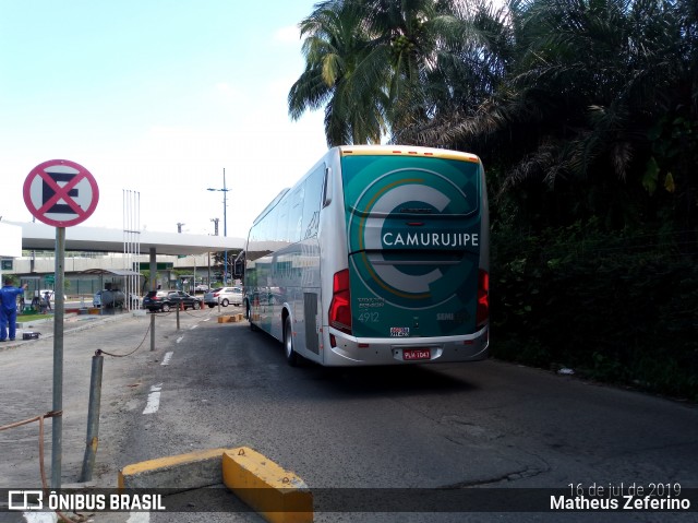 Auto Viação Camurujipe 4912 na cidade de Salvador, Bahia, Brasil, por Matheus Zeferino. ID da foto: 6895472.