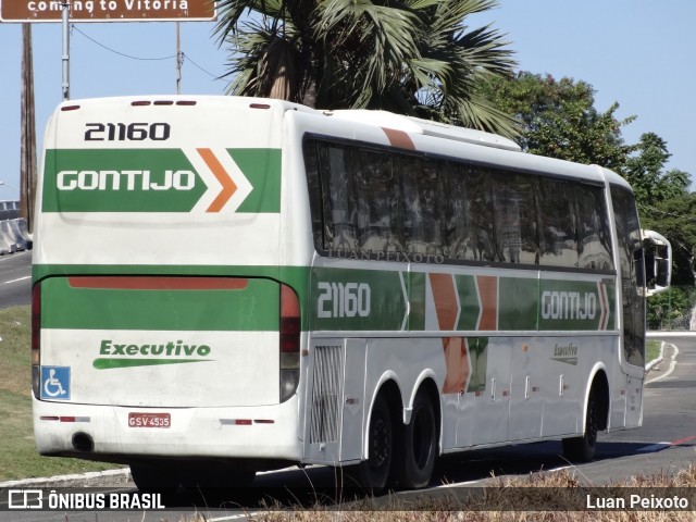 Empresa Gontijo de Transportes 21160 na cidade de Vitória, Espírito Santo, Brasil, por Luan Peixoto. ID da foto: 6896831.