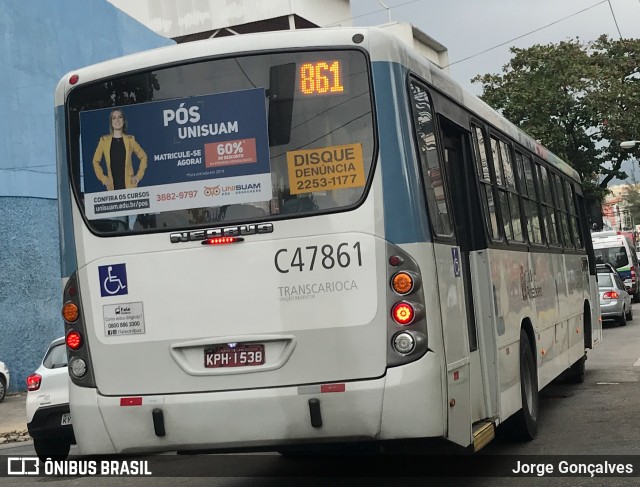 Viação Redentor C47861 na cidade de Rio de Janeiro, Rio de Janeiro, Brasil, por Jorge Gonçalves. ID da foto: 6895268.