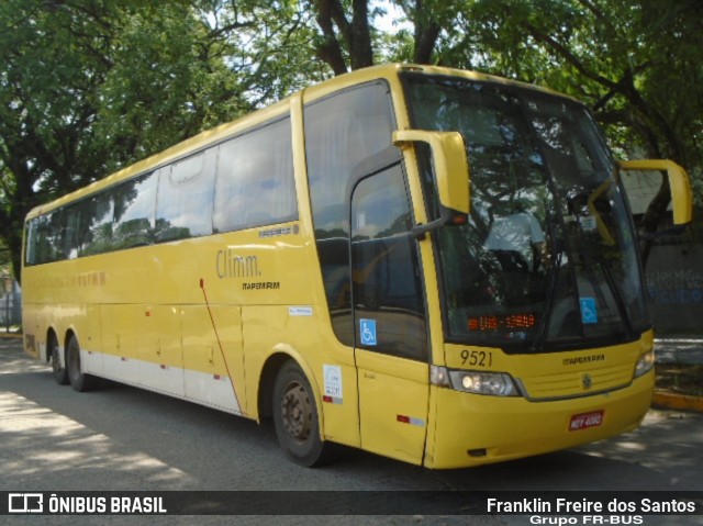 Viação Itapemirim 9521 na cidade de São Paulo, São Paulo, Brasil, por Franklin Freire dos Santos. ID da foto: 6854327.