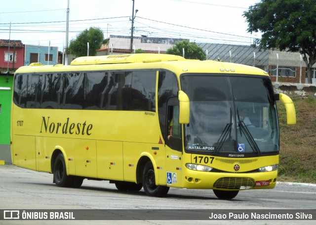 Viação Nordeste 1707 na cidade de Natal, Rio Grande do Norte, Brasil, por Joao Paulo Nascimento Silva. ID da foto: 6853701.