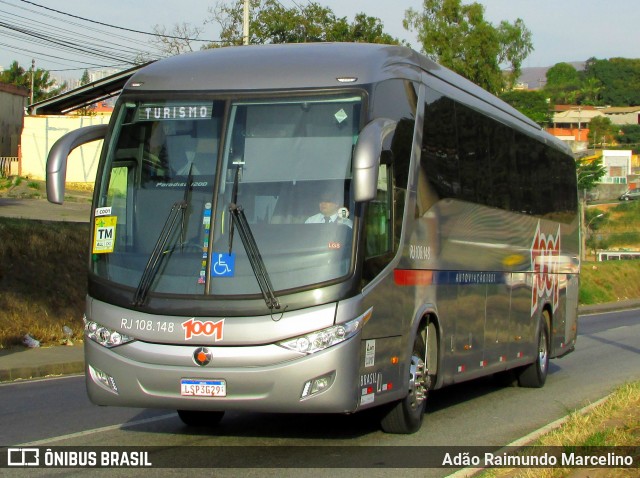 Auto Viação 1001 RJ 108.148 na cidade de Belo Horizonte, Minas Gerais, Brasil, por Adão Raimundo Marcelino. ID da foto: 6853944.