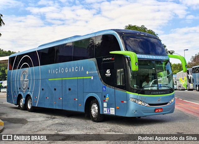 Viação Garcia 7879 na cidade de São Paulo, São Paulo, Brasil, por Rudnei Aparecido da Silva. Número da foto: #6853203.