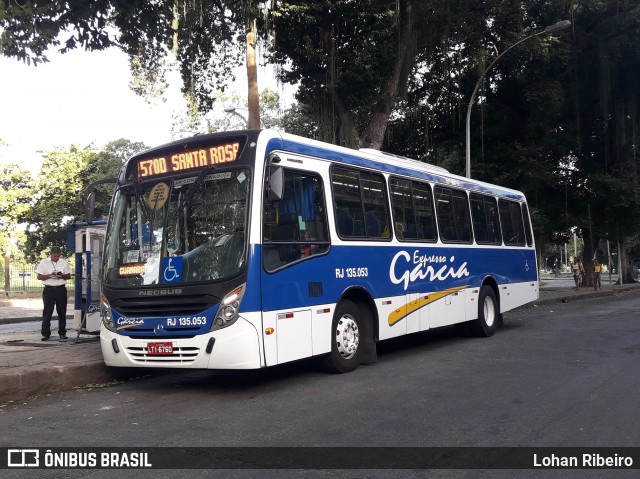 Expresso Garcia RJ 135.053 na cidade de Rio de Janeiro, Rio de Janeiro, Brasil, por Lohan Ribeiro. ID da foto: 6852908.