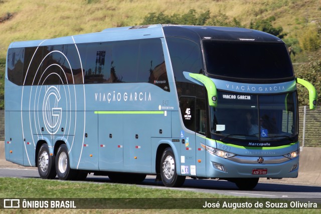 Viação Garcia 8421 na cidade de Aparecida, São Paulo, Brasil, por José Augusto de Souza Oliveira. Número da foto: #6854175.