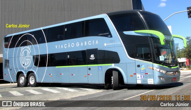 Viação Garcia 7097 na cidade de Goiânia, Goiás, Brasil, por Carlos Júnior. Número da foto: #6852482.
