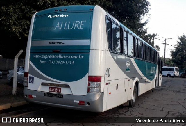 Expresso Allure 40 na cidade de Matozinhos, Minas Gerais, Brasil, por Vicente de Paulo Alves. Número da foto: #6898929.