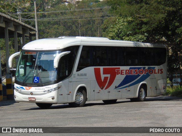 Viação Teresópolis RJ 203.012 na cidade de Teresópolis, Rio de Janeiro, Brasil, por PEDRO COUTO. Número da foto: #6898387.