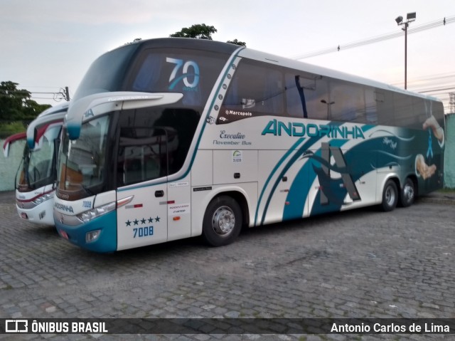 Empresa de Transportes Andorinha 7008 na cidade de Rio de Janeiro, Rio de Janeiro, Brasil, por Antonio Carlos de Lima. Número da foto: #6898613.