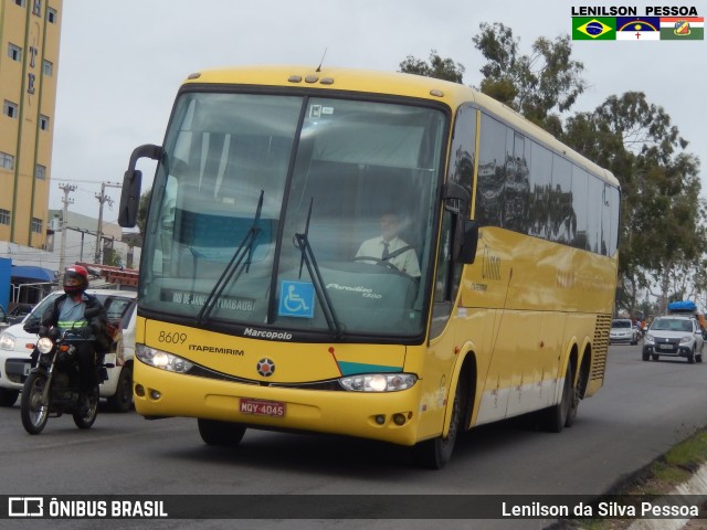 Viação Itapemirim 8609 na cidade de Caruaru, Pernambuco, Brasil, por Lenilson da Silva Pessoa. ID da foto: 6900275.