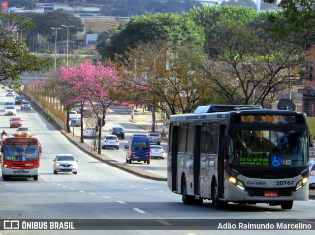 SM Transportes 20767 na cidade de Belo Horizonte, Minas Gerais, Brasil, por Adão Raimundo Marcelino. ID da foto: 6900015.