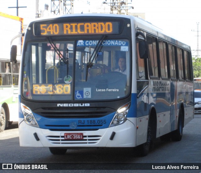 Viação Nossa Senhora da Penha RJ 188.055 na cidade de Nova Iguaçu, Rio de Janeiro, Brasil, por Lucas Alves Ferreira. ID da foto: 6901053.