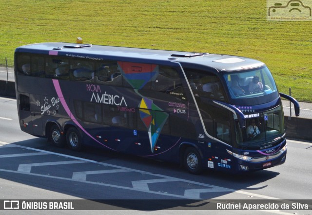 Nova América Turismo 1100 na cidade de Aparecida, São Paulo, Brasil, por Rudnei Aparecido da Silva. Número da foto: #6900689.