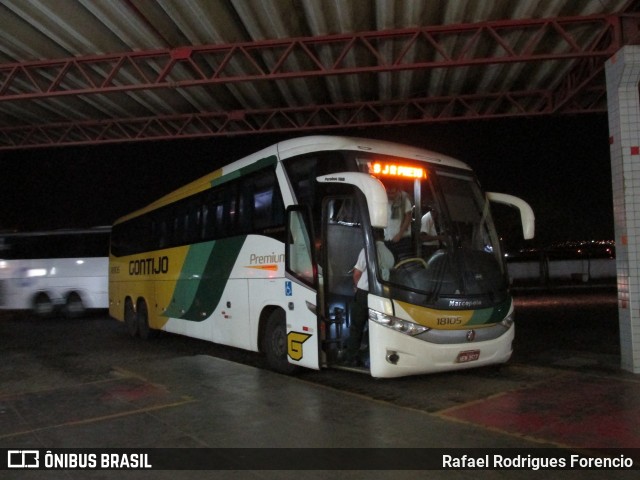 Empresa Gontijo de Transportes 18105 na cidade de Vitória da Conquista, Bahia, Brasil, por Rafael Rodrigues Forencio. Número da foto: #6903060.