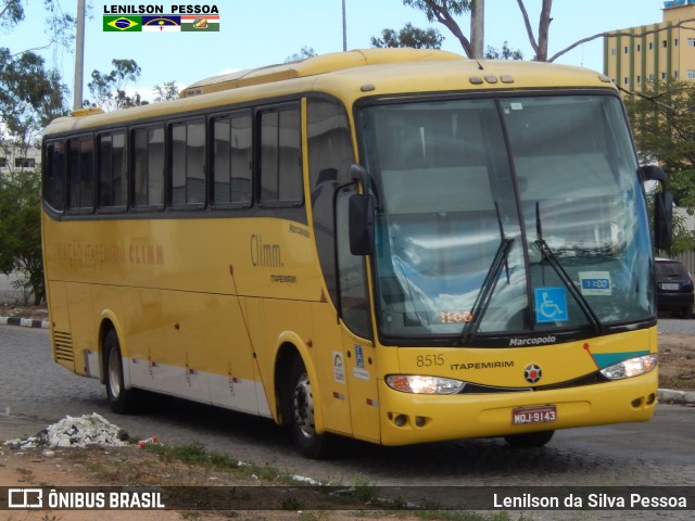 Viação Itapemirim 8515 na cidade de Caruaru, Pernambuco, Brasil, por Lenilson da Silva Pessoa. ID da foto: 6904576.