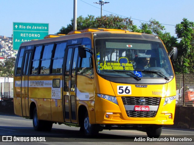 Transporte Suplementar de Belo Horizonte 1009 na cidade de Belo Horizonte, Minas Gerais, Brasil, por Adão Raimundo Marcelino. ID da foto: 6907667.