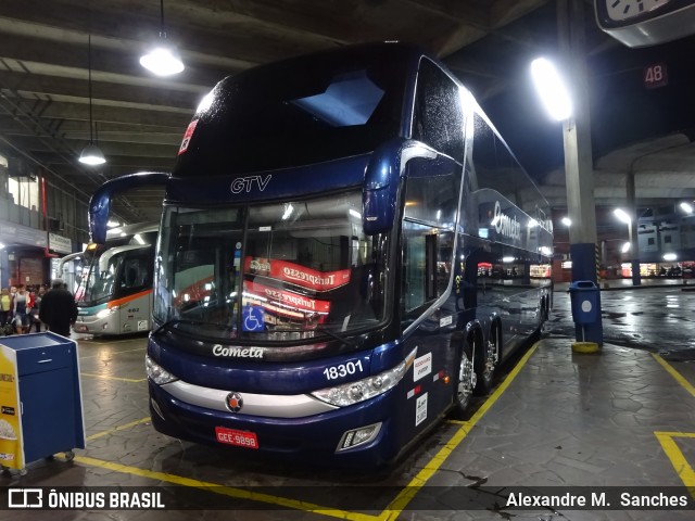 Viação Cometa 18301 na cidade de Porto Alegre, Rio Grande do Sul, Brasil, por Alexandre M.  Sanches. ID da foto: 6906563.