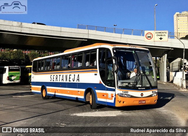 Viação Sertaneja 1480 na cidade de Belo Horizonte, Minas Gerais, Brasil, por Rudnei Aparecido da Silva. ID da foto: 6906336.