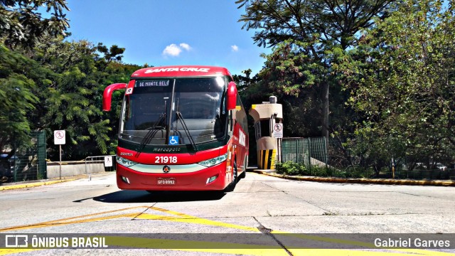 Viação Santa Cruz 21918 na cidade de São Paulo, São Paulo, Brasil, por Gabriel Garves. ID da foto: 6907565.