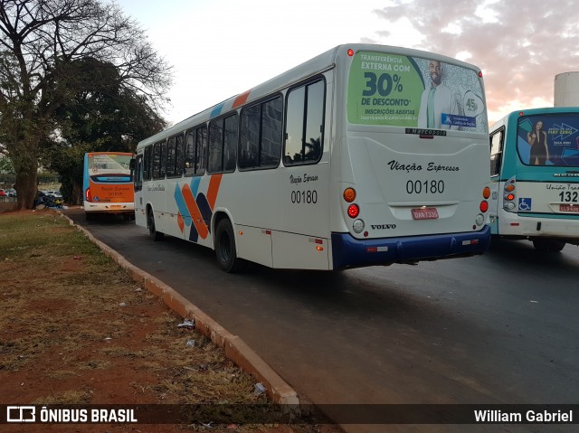 VEB - Viação Expresso Brasília 00180 na cidade de Brasília, Distrito Federal, Brasil, por William Gabriel. Número da foto: #6907051.