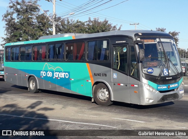 Expresso Rio de Janeiro RJ 142.078 na cidade de Niterói, Rio de Janeiro, Brasil, por Gabriel Henrique Lima. Número da foto: #6908143.