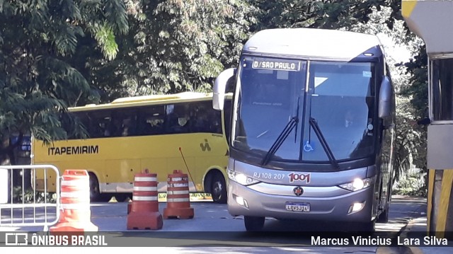 Auto Viação 1001 RJ 108.207 na cidade de São Paulo, São Paulo, Brasil, por Marcus Vinicius Lara Silva. Número da foto: #6907562.