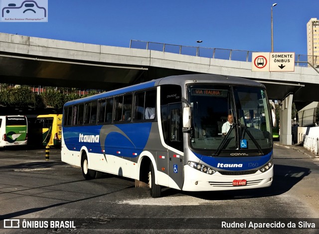 Viação Itaúna 1760 na cidade de Belo Horizonte, Minas Gerais, Brasil, por Rudnei Aparecido da Silva. ID da foto: 6906314.