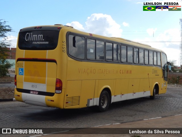 Viação Itapemirim 8515 na cidade de Caruaru, Pernambuco, Brasil, por Lenilson da Silva Pessoa. Número da foto: #6907254.