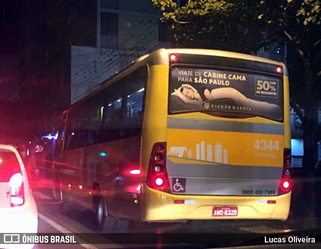 Londrisul Transportes Coletivos 4344 na cidade de Londrina, Paraná, Brasil, por Lucas Oliveira . Número da foto: #6907848.
