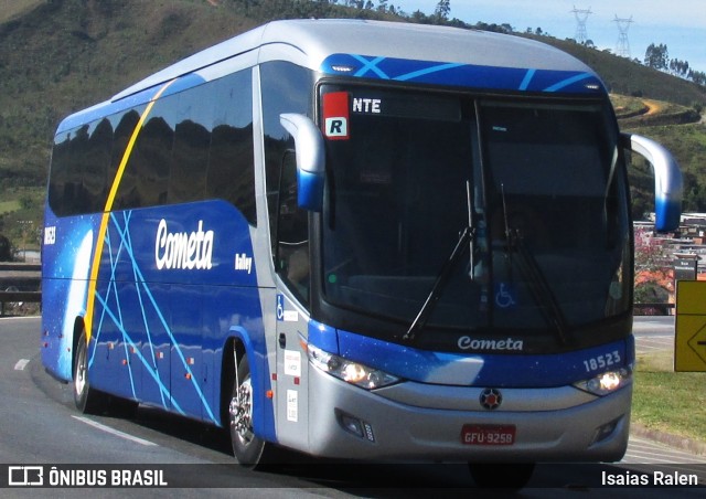 Viação Cometa 18523 na cidade de Santos Dumont, Minas Gerais, Brasil, por Isaias Ralen. Número da foto: #6907928.