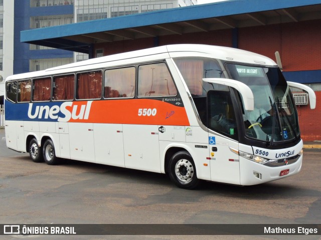 Unesul de Transportes 5500 na cidade de Porto Alegre, Rio Grande do Sul, Brasil, por Matheus Etges. ID da foto: 6906616.