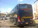 Empresas de Transportes Santana e São Paulo 3400 na cidade de Feira de Santana, Bahia, Brasil, por Mario dos Santos Nogueira Junior. ID da foto: :id.