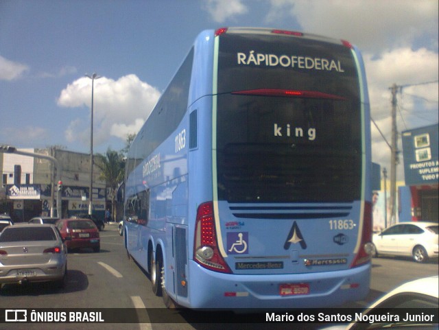 Rápido Federal 11863 na cidade de Feira de Santana, Bahia, Brasil, por Mario dos Santos Nogueira Junior. Número da foto: #6909087.
