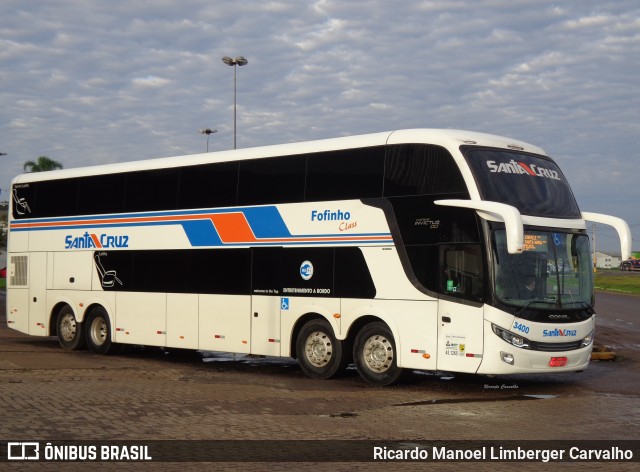 VUSC - Viação União Santa Cruz 3400 na cidade de Santa Cruz do Sul, Rio Grande do Sul, Brasil, por Ricardo Manoel Limberger Carvalho. ID da foto: 6910426.