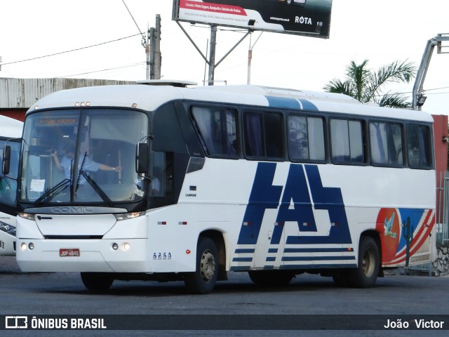 Empresa de Transportes São Luiz 6250 na cidade de Feira de Santana, Bahia, Brasil, por João Victor. ID da foto: 6911346.