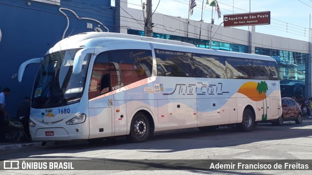 Transportadora Turística Natal 1680 na cidade de São Paulo, São Paulo, Brasil, por Ademir Francisco de Freitas. ID da foto: 6909132.