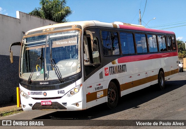 Expresso Itamarati 6463 na cidade de Araxá, Minas Gerais, Brasil, por Vicente de Paulo Alves. ID da foto: 6913888.