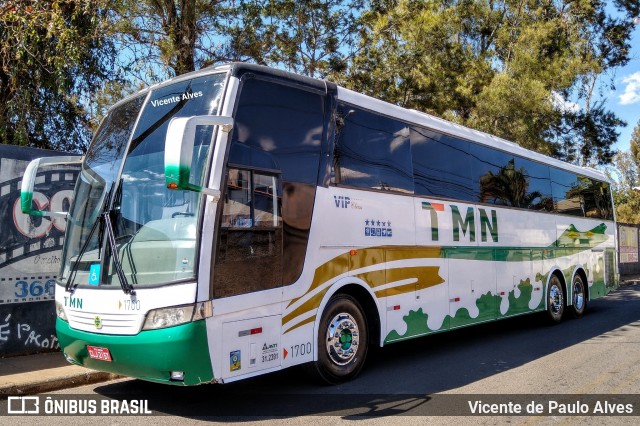 TMN Fretamentos e Viagens 1700 na cidade de Araxá, Minas Gerais, Brasil, por Vicente de Paulo Alves. Número da foto: #6913520.