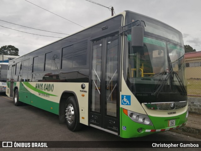 Auto Transportes Hermanos Calvo LB 2042 na cidade de Cartago, Cartago, Costa Rica, por Christopher Gamboa. ID da foto: 6914339.