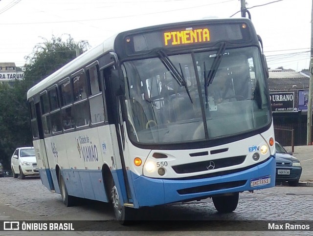 Empresa de Transporte Coletivo Viamão 550 na cidade de Viamão, Rio Grande do Sul, Brasil, por Max Ramos. ID da foto: 6913011.