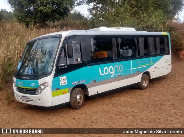 Log Rio Transporte e Turismo 302 na cidade de Paula Cândido, Minas Gerais, Brasil, por João Miguel da Silva Lorêdo. ID da foto: 6912724.