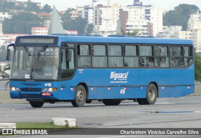 Biguaçu Transportes Coletivos Administração e Participação 418 na cidade de Florianópolis, Santa Catarina, Brasil, por Charlestom Vinicius Carvalho Silva. Número da foto: #6915137.