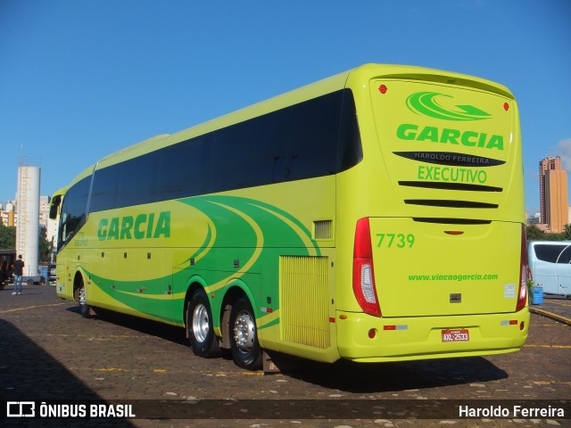 Viação Garcia 7739 na cidade de Londrina, Paraná, Brasil, por Haroldo Ferreira. ID da foto: 6913071.