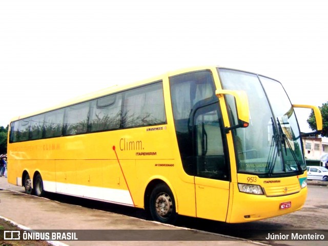 Viação Itapemirim 9513 na cidade de Rio de Janeiro, Rio de Janeiro, Brasil, por Júnior Monteiro. Número da foto: #6912347.