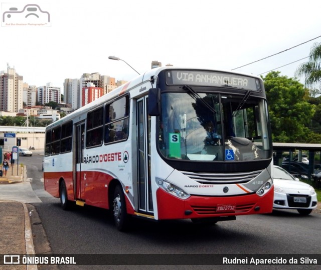 Rápido D´Oeste 4122 na cidade de Ribeirão Preto, São Paulo, Brasil, por Rudnei Aparecido da Silva. ID da foto: 6915317.