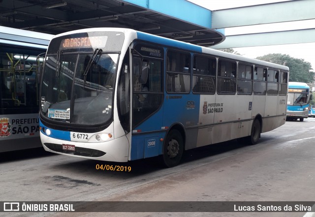 Transwolff Transportes e Turismo 6 6772 na cidade de São Paulo, São Paulo, Brasil, por Lucas Santos da Silva. ID da foto: 6917792.